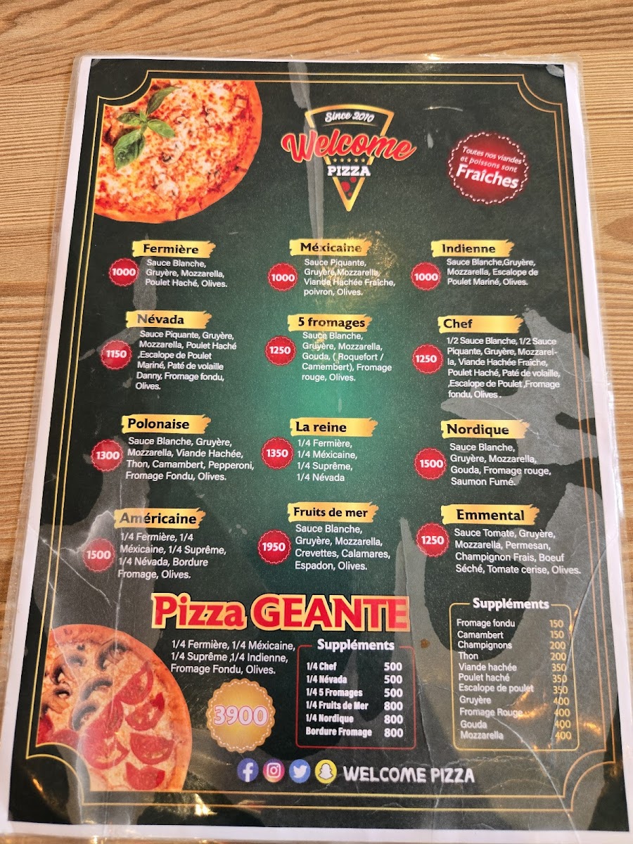 Pizza Welcome Oran cuite au four
